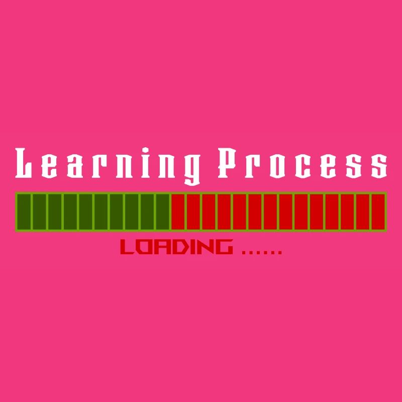 Learning Process Loading black shirt