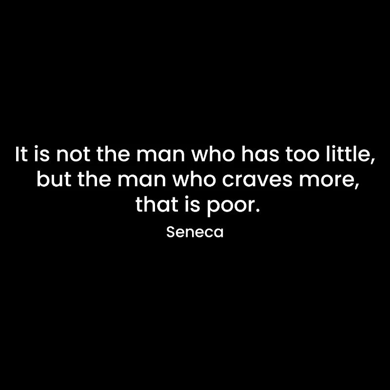Motivational Seneca Quote Design