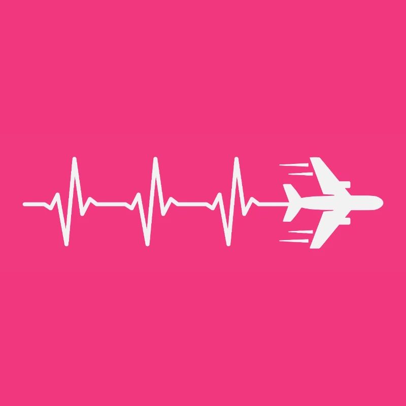 Flugzeug Herzschlag Pilot Luftfahrt Flieger
