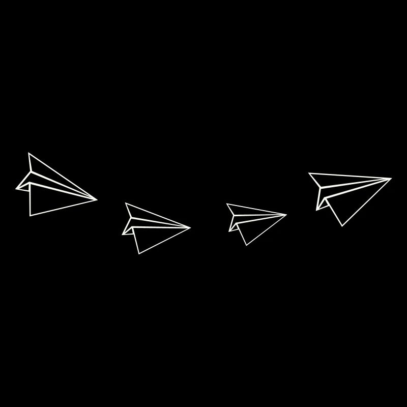 Papierflieger Linienkunst