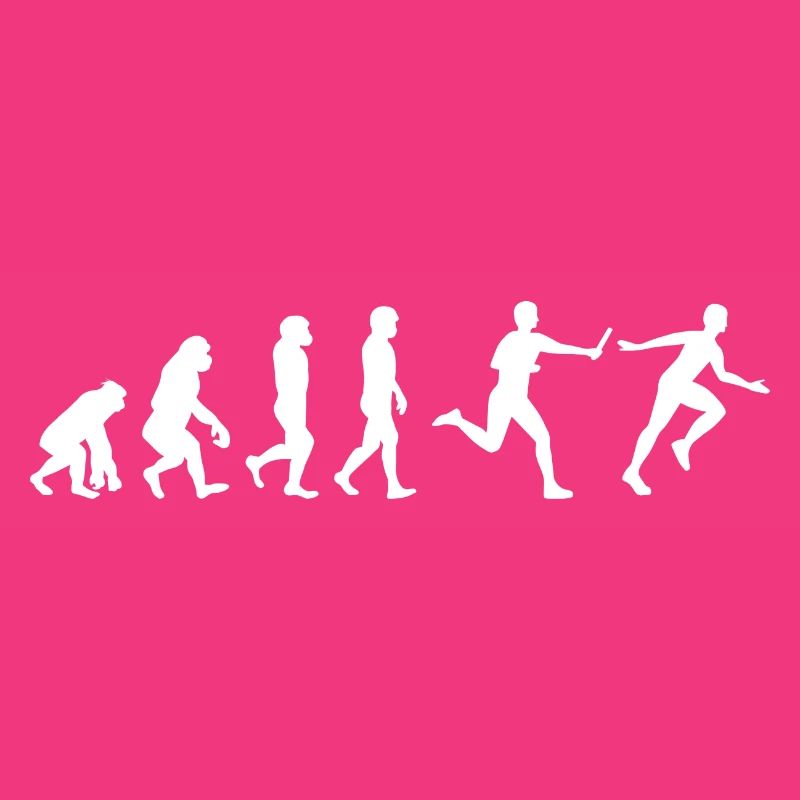 Course de relais athlète athlétisme Evolution