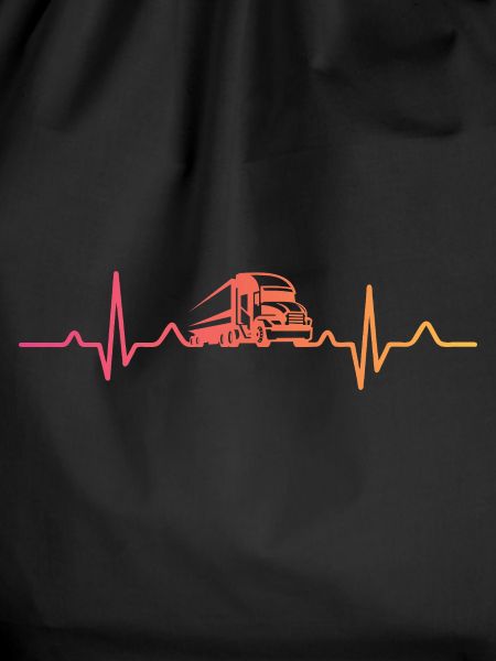 Trucker Sunset Heartbeat Trucker
