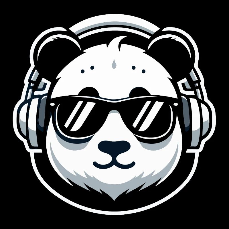 Panda DJ with Sunglasses