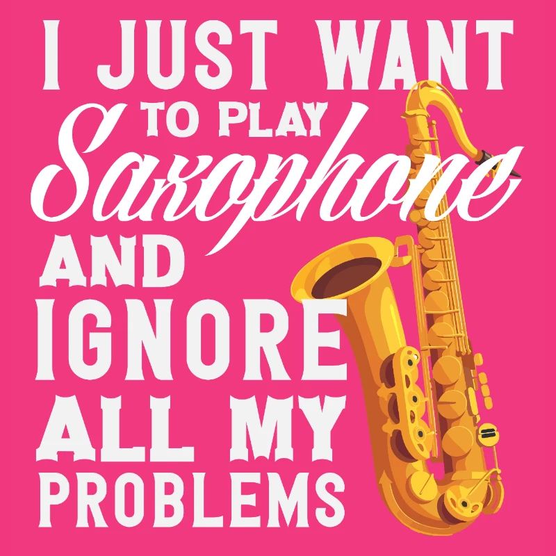 Playing the Saxophone Ignoring All Problems