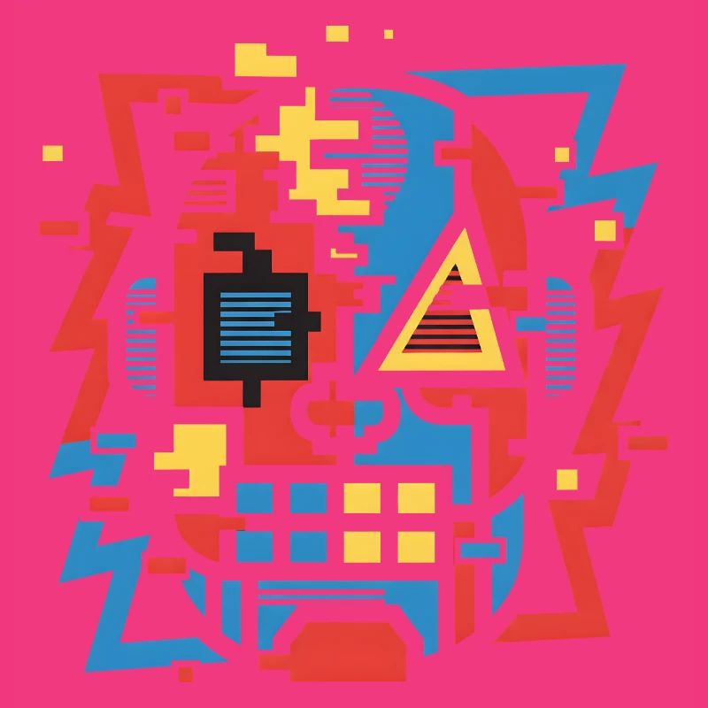 Face de bug abstraite