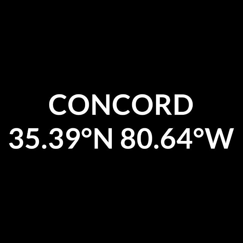 Concord, North Carolina, USA Coordinates