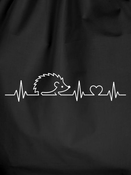 Herzschlag Igel Linienstil