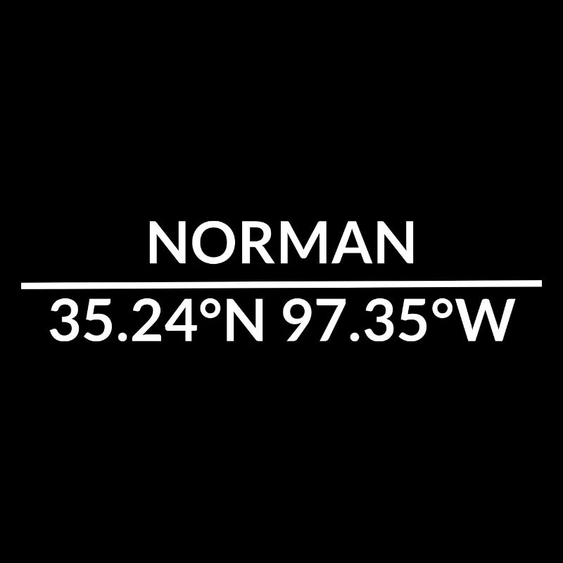 Norman, Oklahoma, USA Coordinates