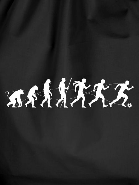 Evolution Running Silhouette to Football