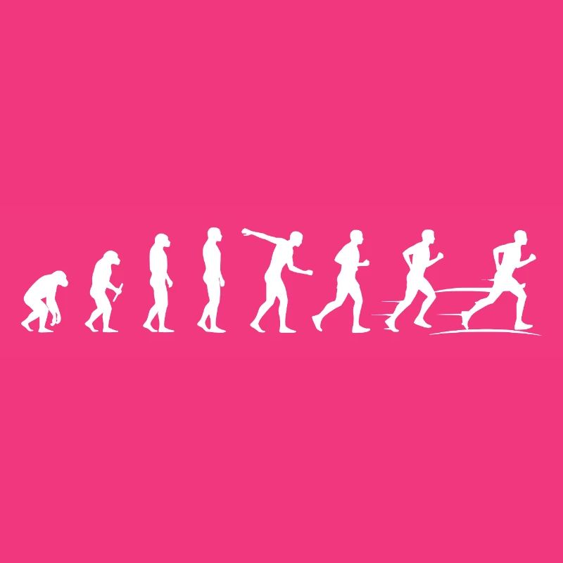 Evolution der Bewegung - Läufer Marathon 