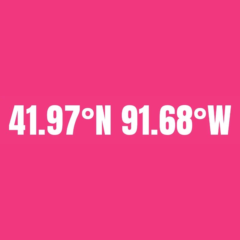Cedar Rapids, Iowa, USA Coordinates