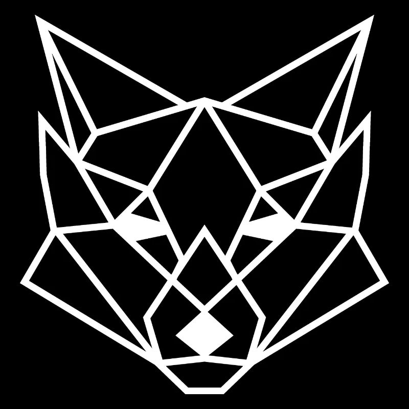 Geometric fox poly gift idea polygon