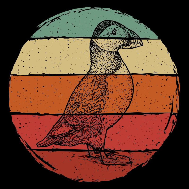 Papageientaucher Retro