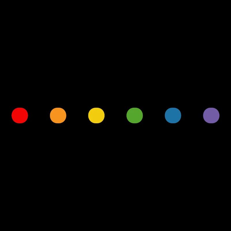 Rainbow small rounds LGBT lgbtqi queer