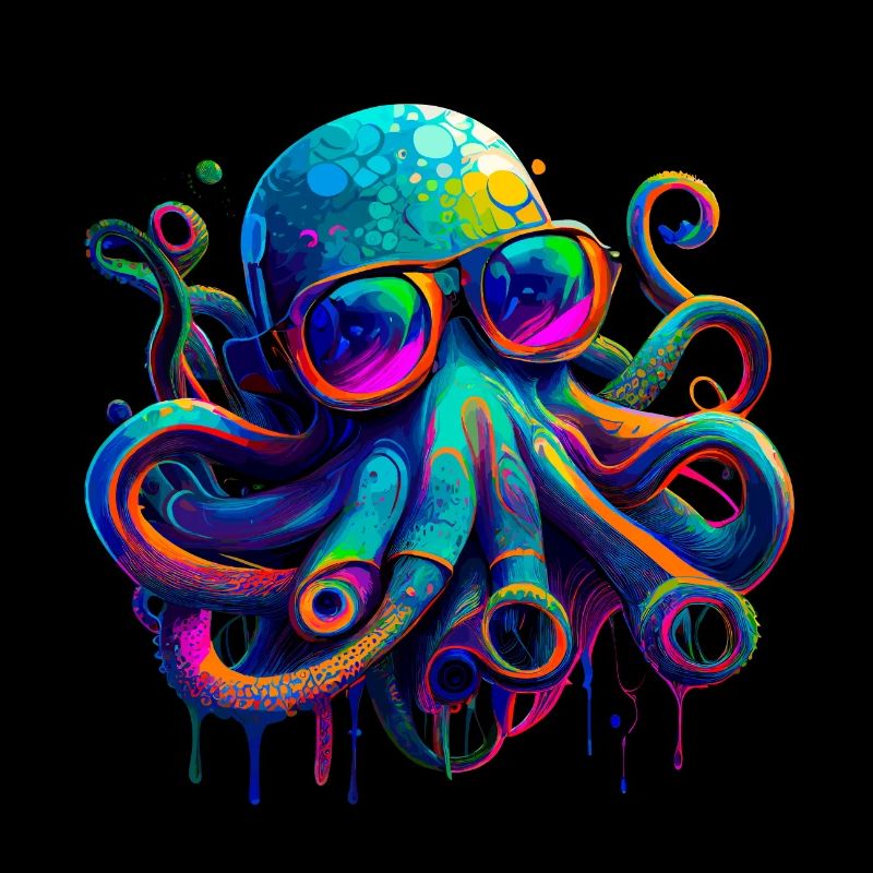 Oktopus-Illustration