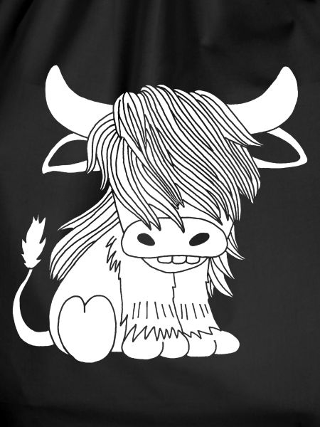 White long-haired cow