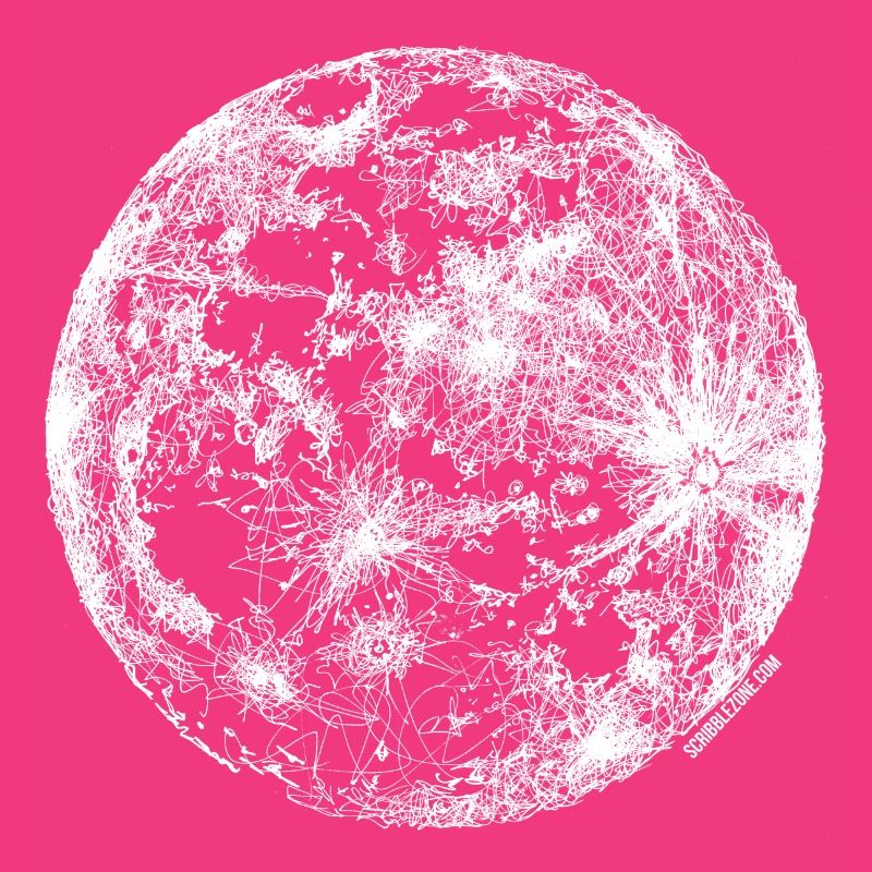 Scribbled Moon