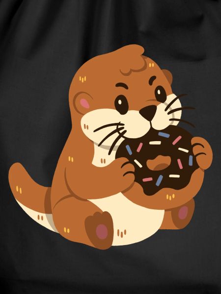 Otter mit Donut