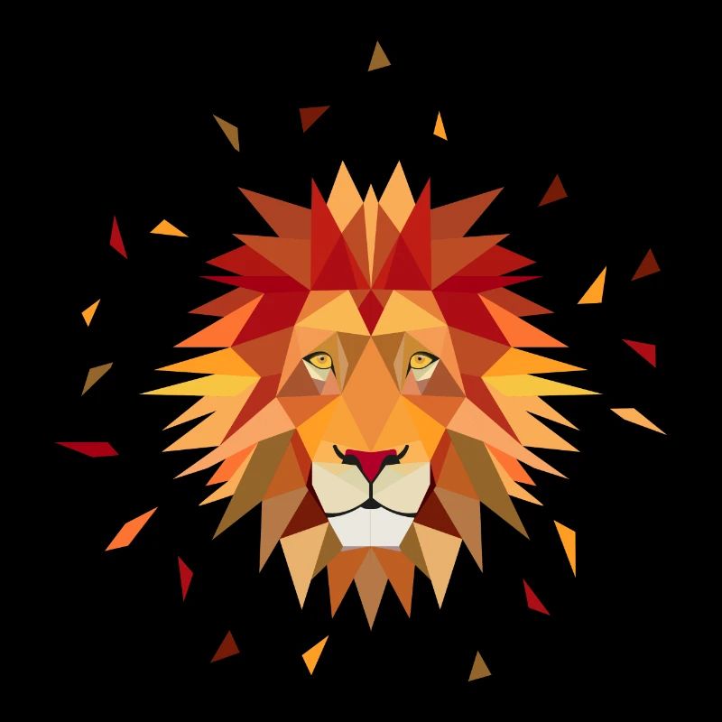 Löwe Low poly