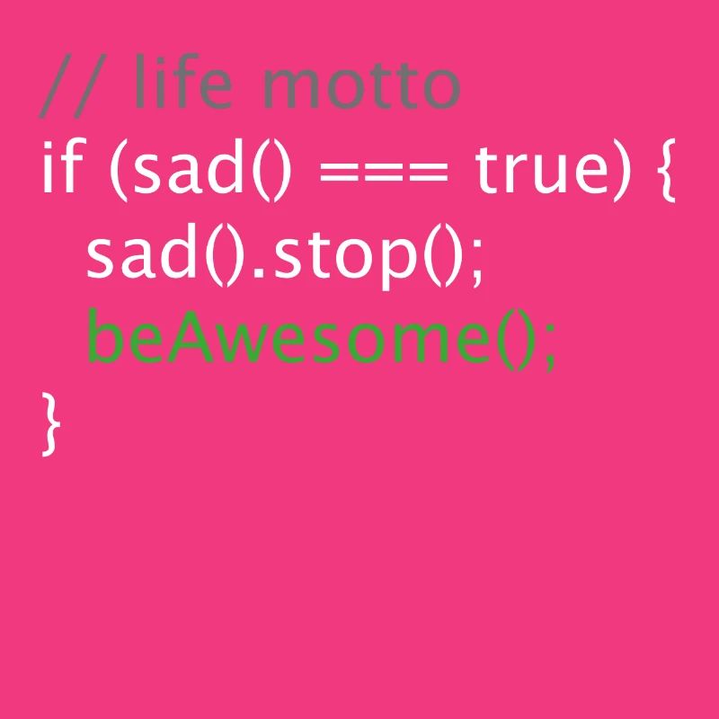 Computer Science Nerd Geek Programmer Life Motto