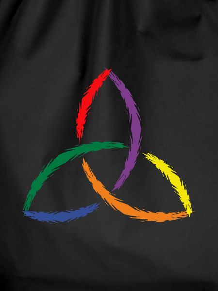 Celtic symbol Triquetra Rainbow
