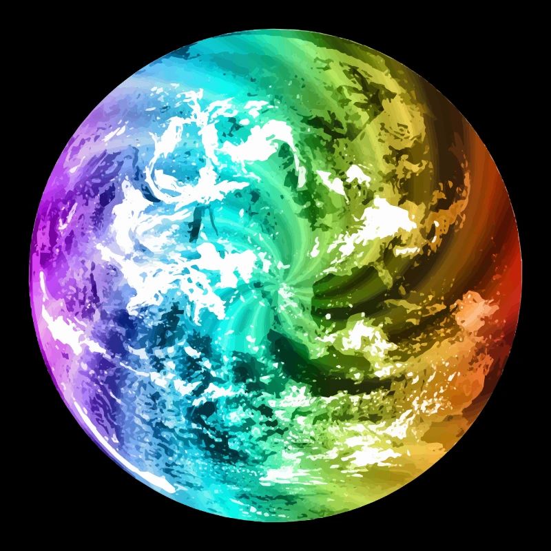 Globe terrestre coloré globe terrestre globe terrestre coloré