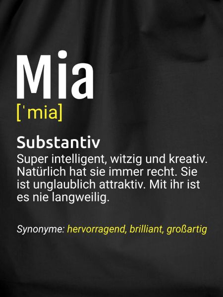 Mia Name Definition