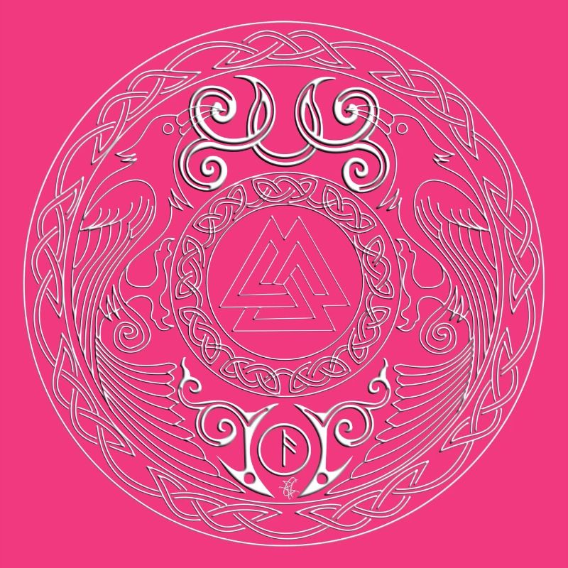 Mandala runique à triade centrale