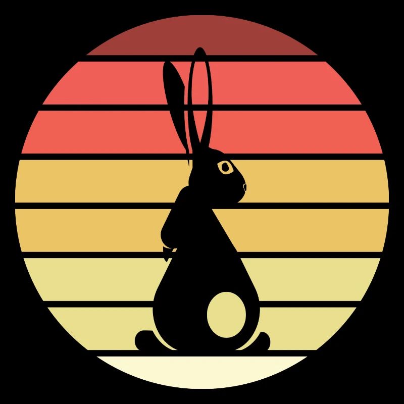 Rabbit Retro Style Vintage