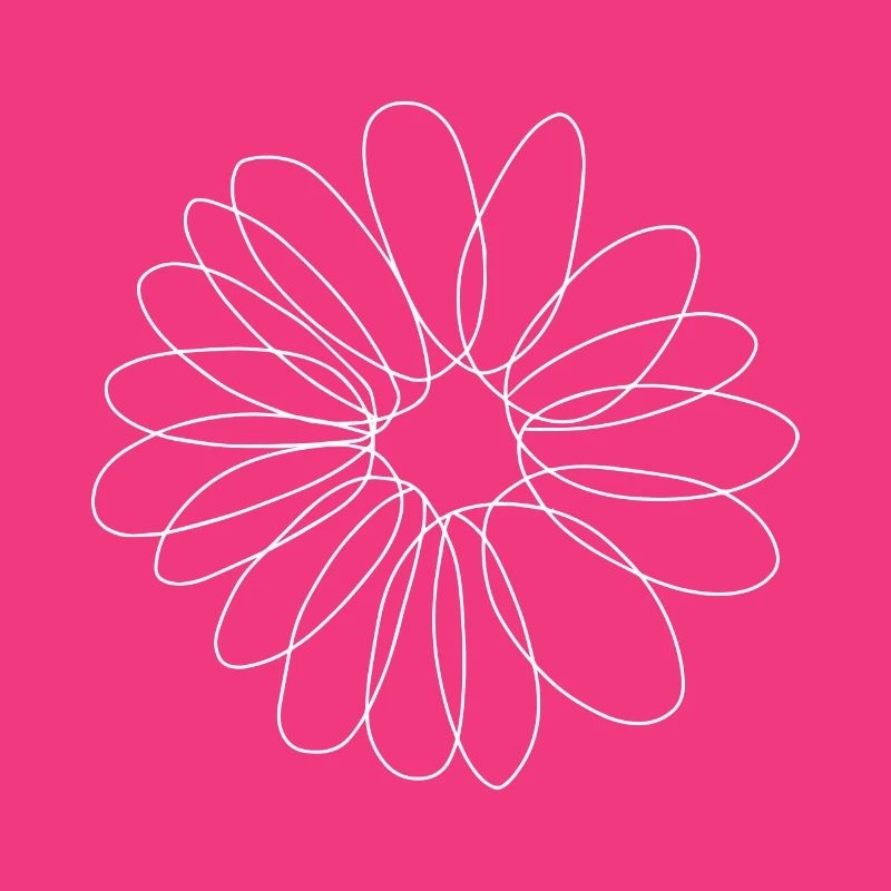 Gänseblümchenblume, Gänseblümchen einzeilige Kunst