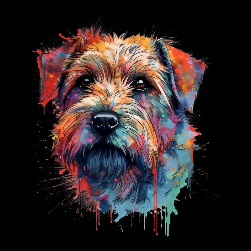 Bunte Norfolk-Terrier