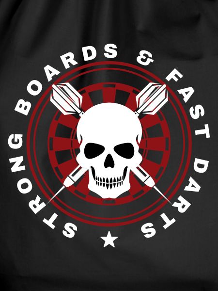 Darts, Bullseye, Dartboard and Skull.