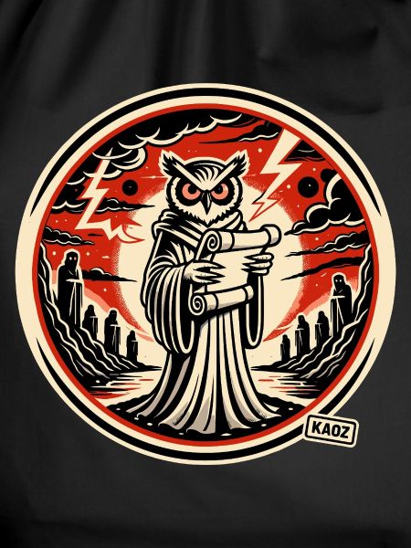 Clever Owl with Letter