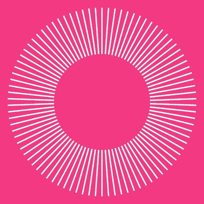 Geometric Sunburst Ring Pattern