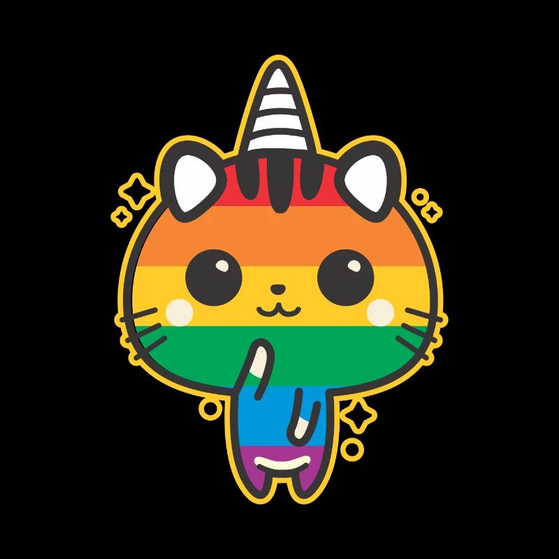 Katze Katzeneinhorn Einhorn Caticorn Geschenk