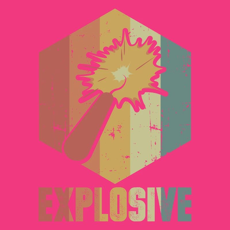 Dynamite Explosion Retro Cool Gift