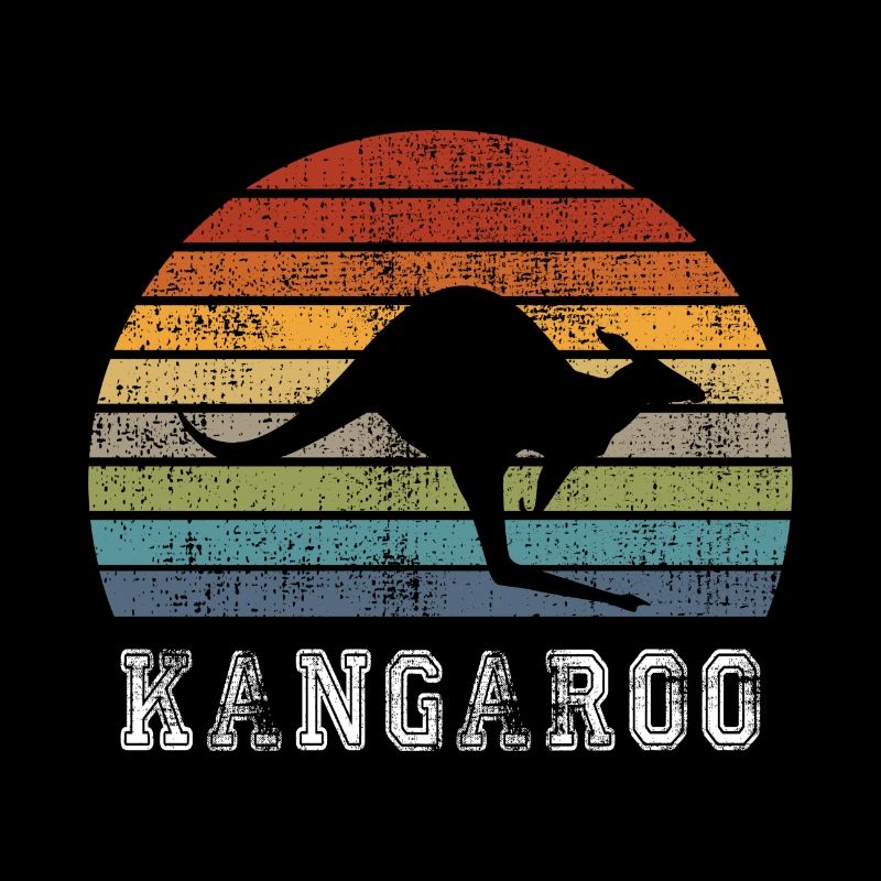 Kangaroo Vintage Design / Gift