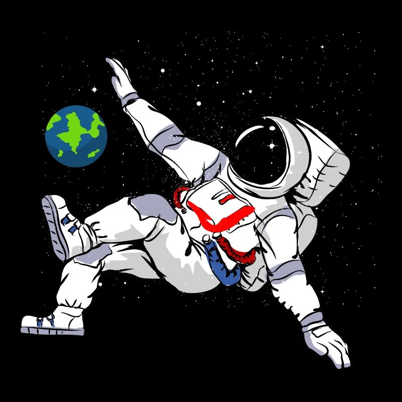 Bicycle kick astronaut