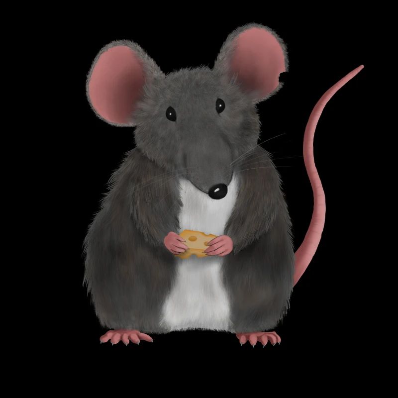 Kleine süße Maus oder Ratte