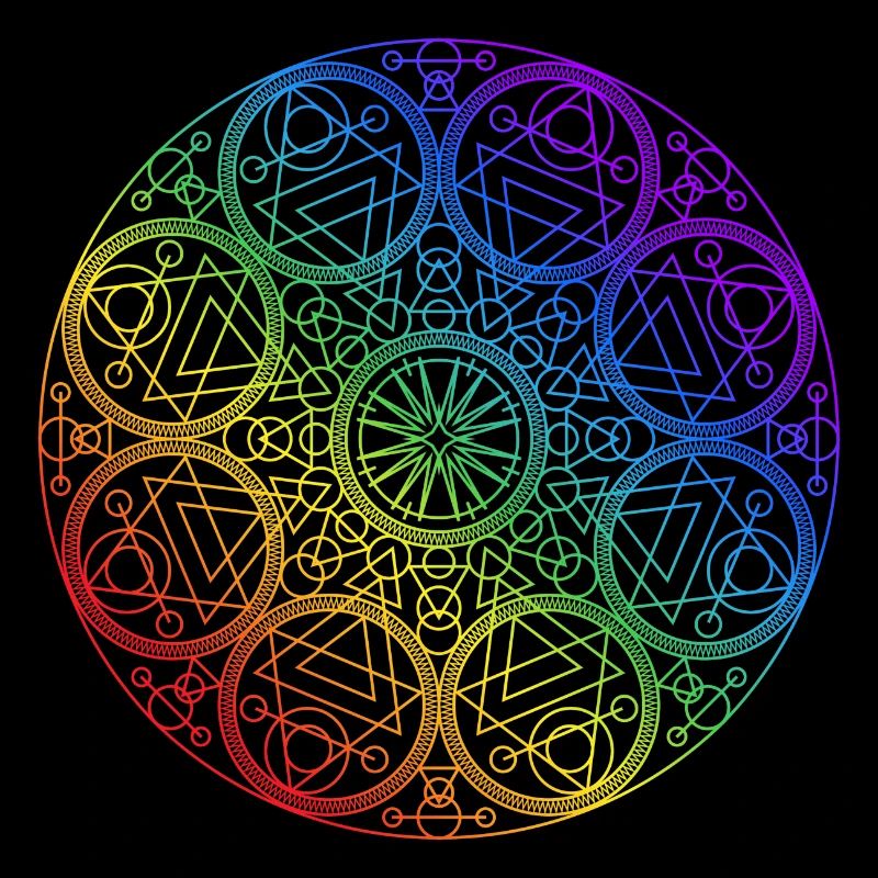 Mandala round chakra