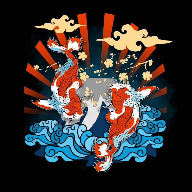 Koi carp goldfish Japan
