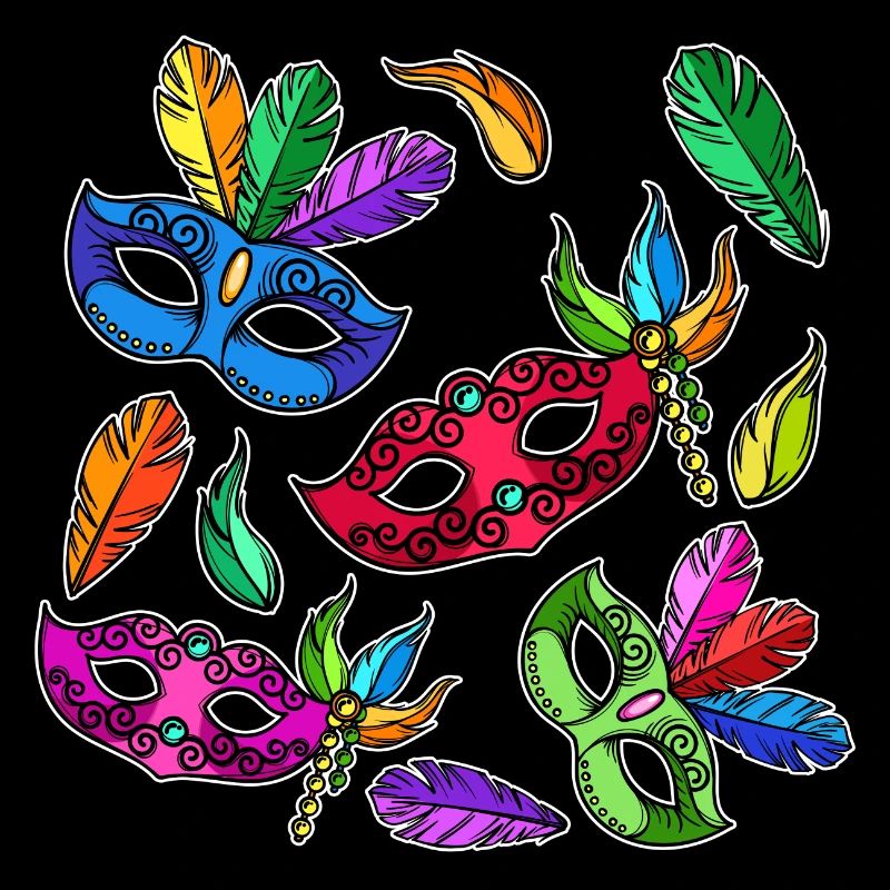 Costume Masks Carnival Carnival