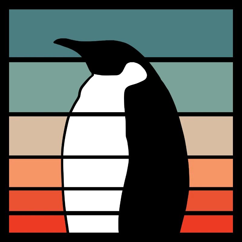 Pinguin Retro Style Vintage
