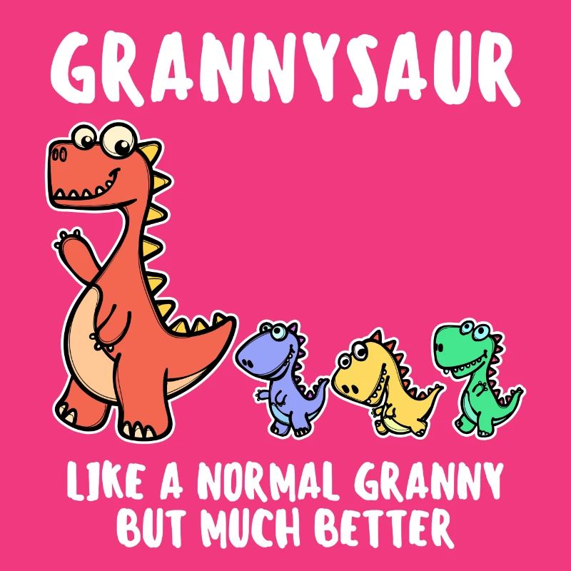 Oma Cool Statement Großmutter Dinosaurier
