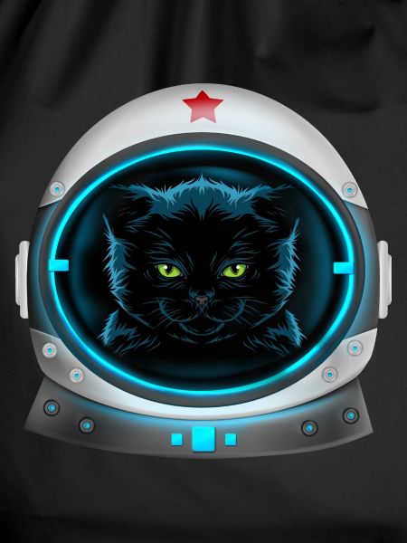 angry space cat astronaut