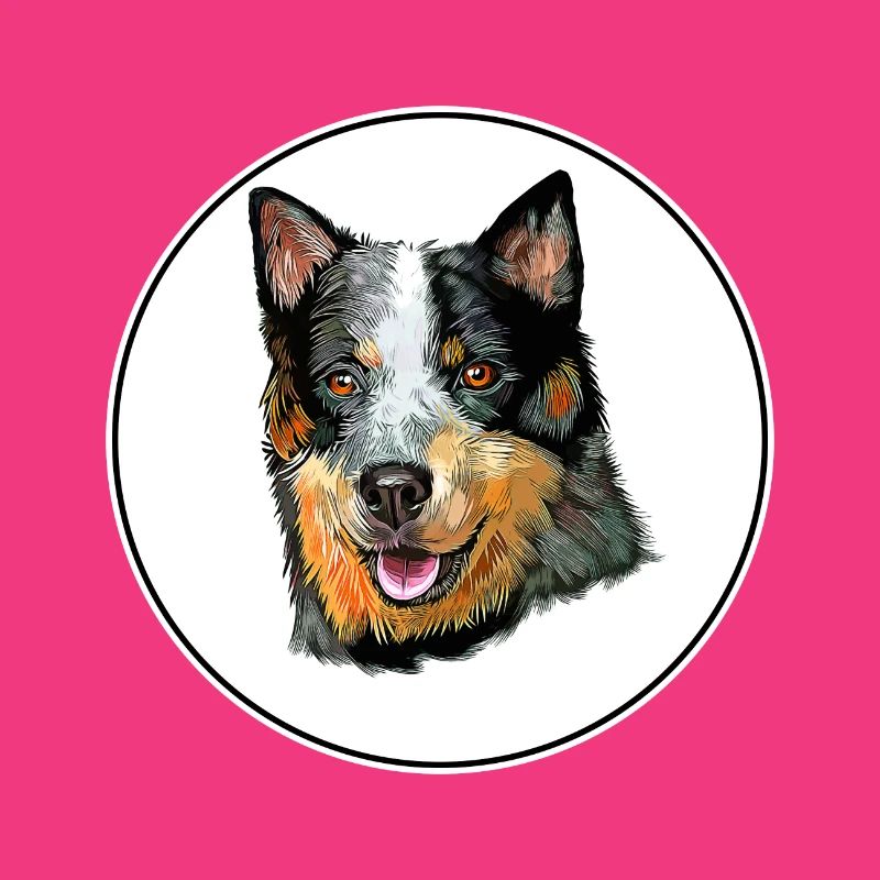 Australische Stumpy Tail Cattle Dog Illustration