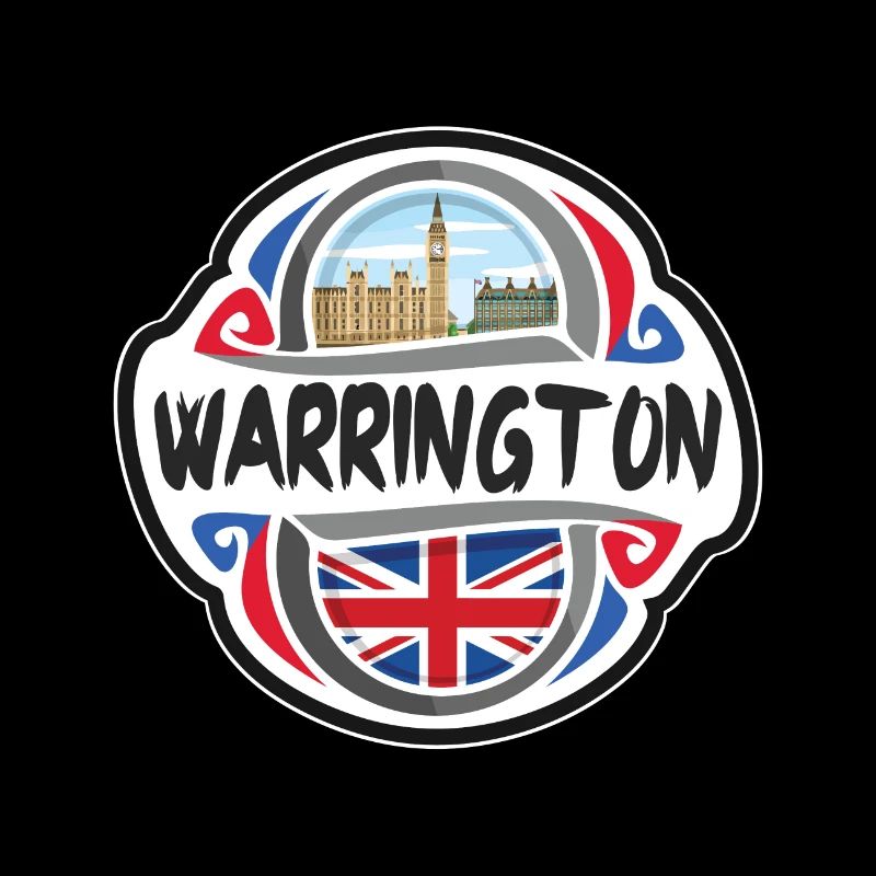 Warrington Royaume-Uni Royaume-Uni Drapeau Souvenir de voyage