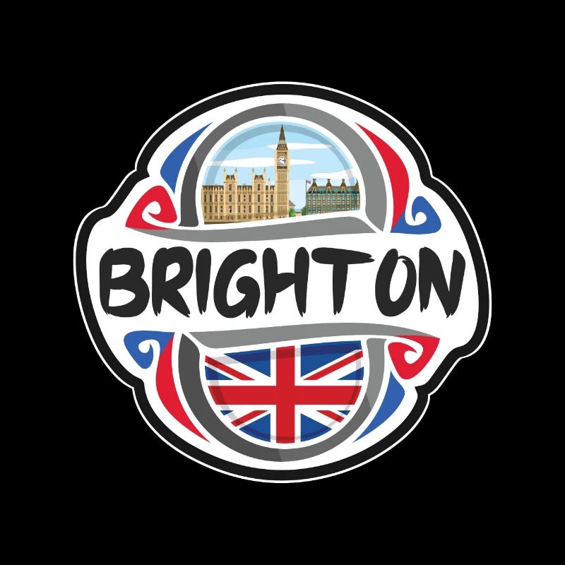 Brighton Royaume-Uni Royaume-Uni Drapeau Souvenir de voyage Ba