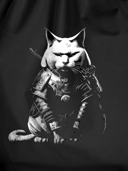 cool samurai cat