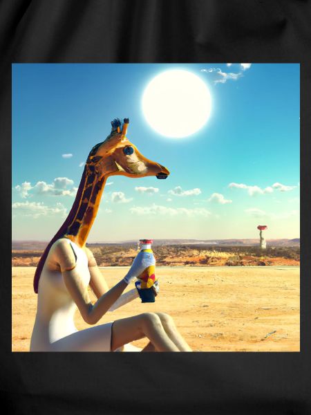 Giraffe thinks about life